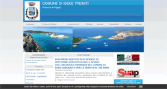 Desktop Screenshot of comune.isoletremiti.fg.it