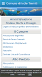 Mobile Screenshot of comune.isoletremiti.fg.it